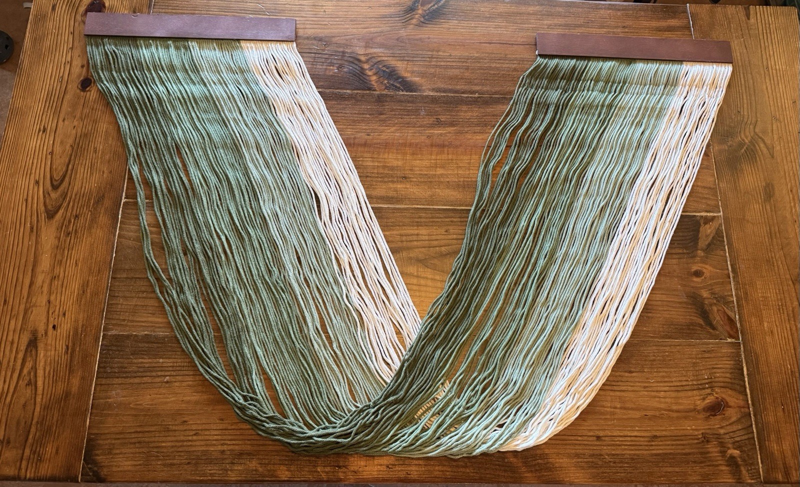 Large Ombre Macrame Wall Hanging – Dip Dyed Yarn Tapestry Decor