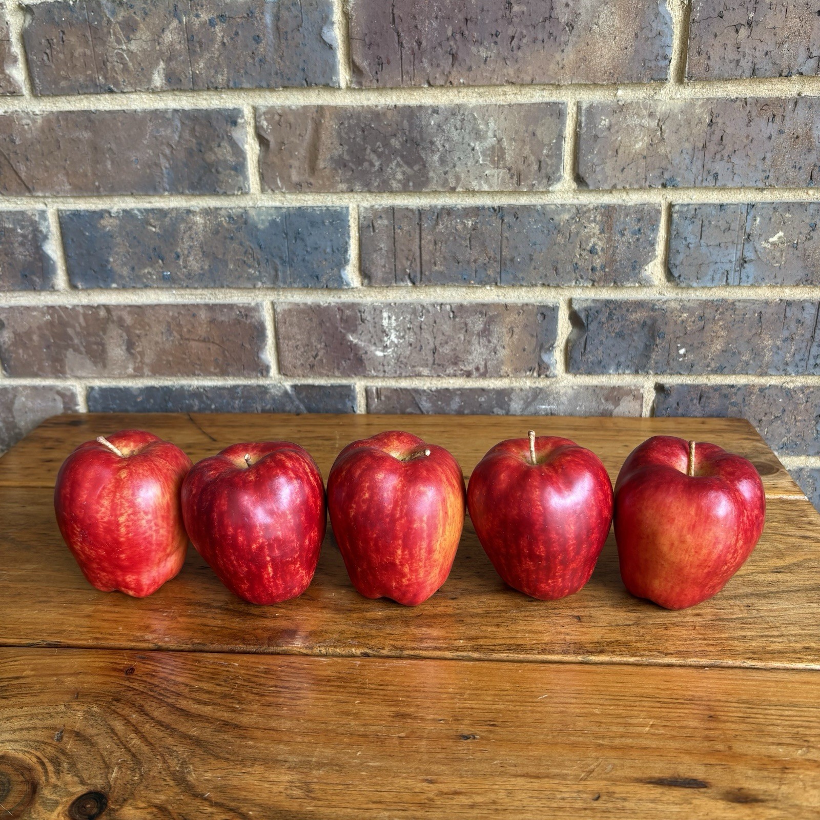 Red Apples Realistic Artificial Faux Fake Fruit Staging Decorative Display 5