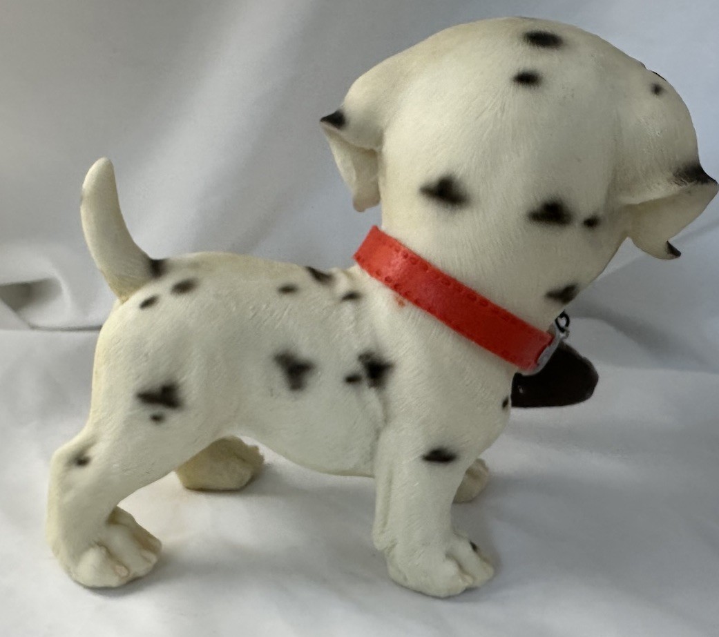 Welcome Dalmatian Dog Figurine Plastic Resin Vintage