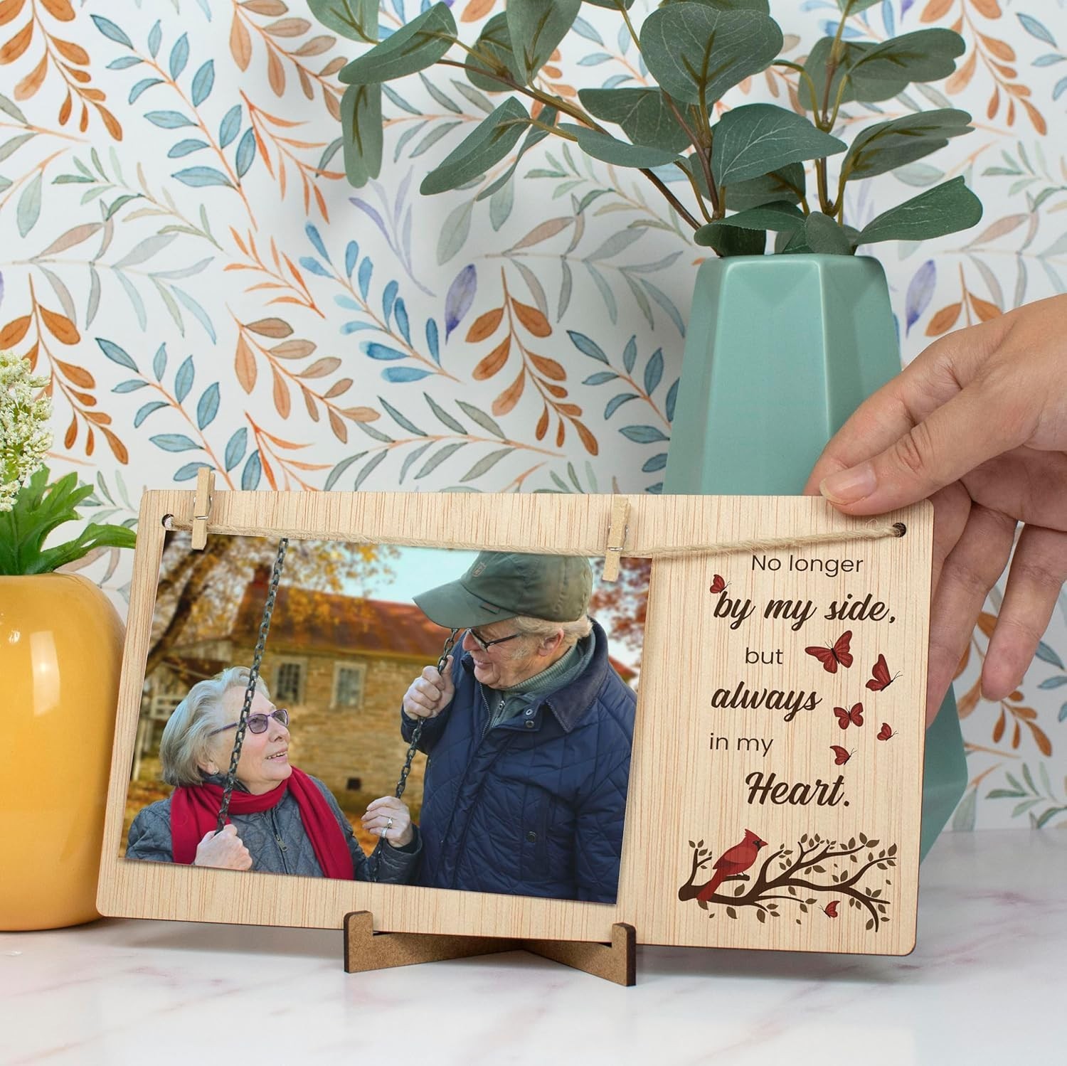 4×6 Horizontal Memorial Frame – Elegant Bereavement Gift for Healing Hearts