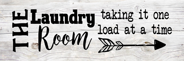 The Laundry Room Chic White Farmhouse Wood Sign Wall Décor Gift B3-06180028155