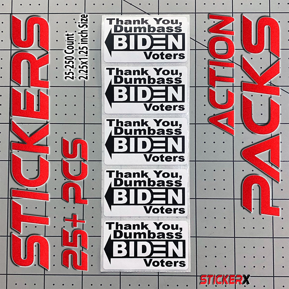 FUNNY BIDEN TRUMP GAS PRICES STICKERS Fuel PUMP POLITICAL 25+ Bulk Decal Pack