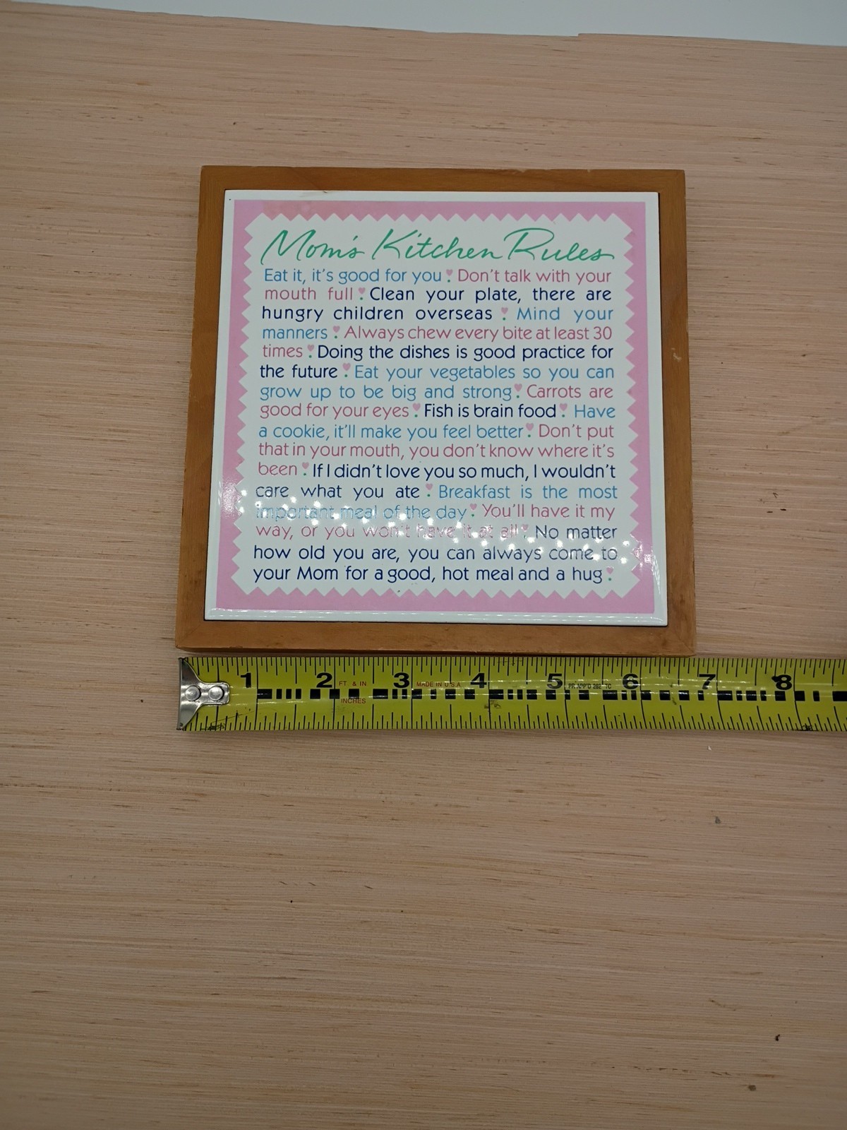 Hallmark Mom’s Kitchen Rules Tile