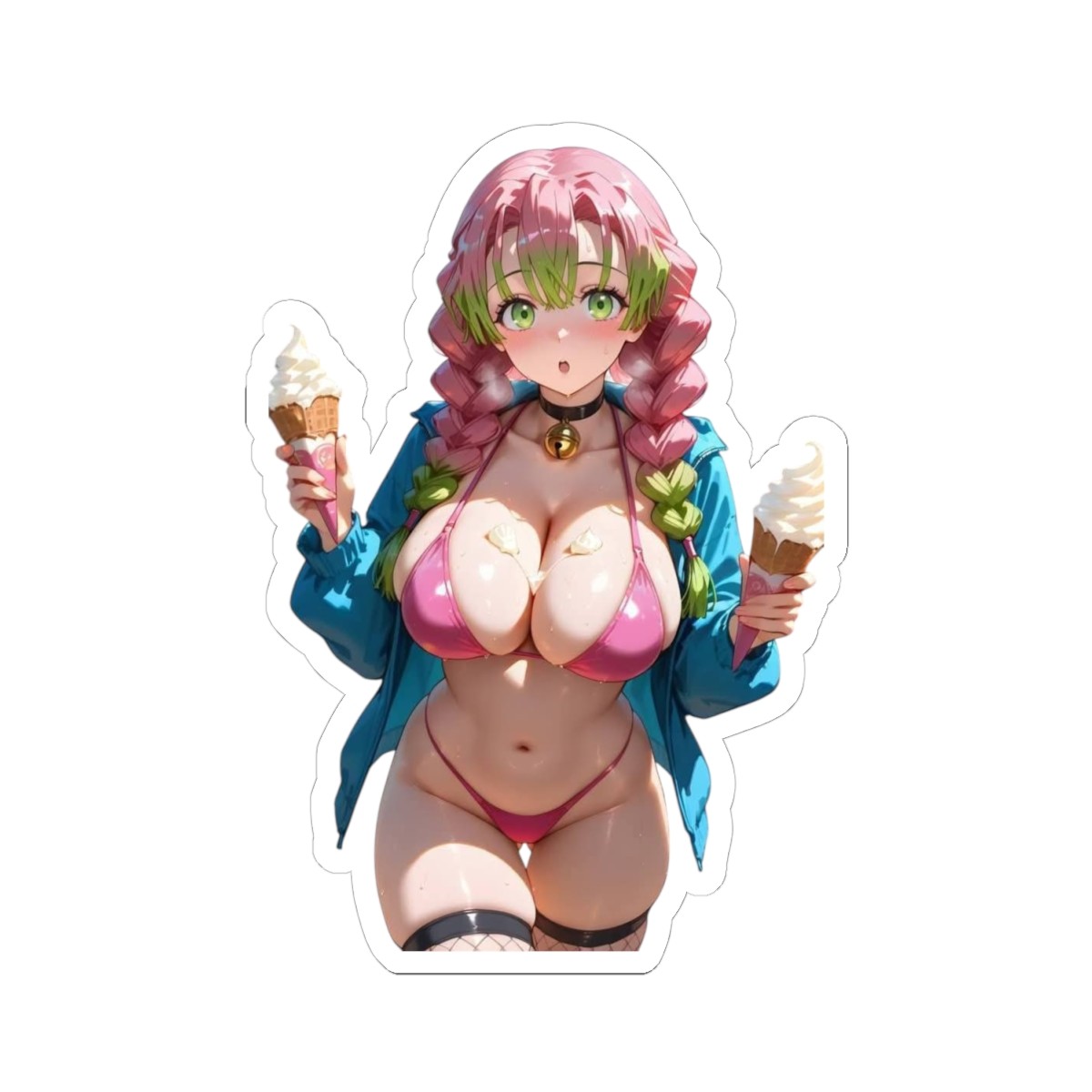 18+ Adult Anime Waifu Sticker (Buy More From My Shop Save More) Mitsuri Fan Art