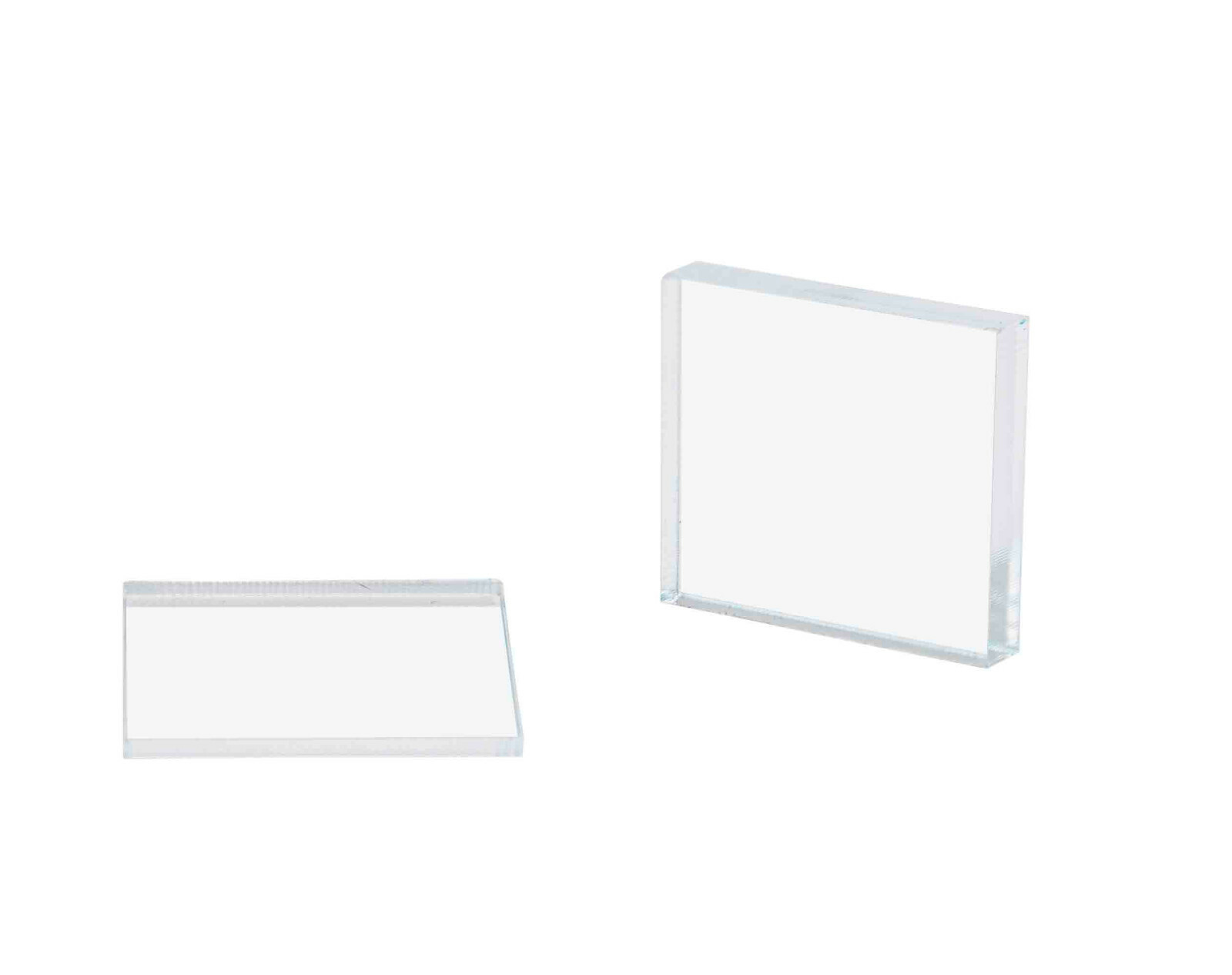 25 pk Acrylic Tile Squares Small Clear Plexiglass Pieces Art Projects 2 mm Thick