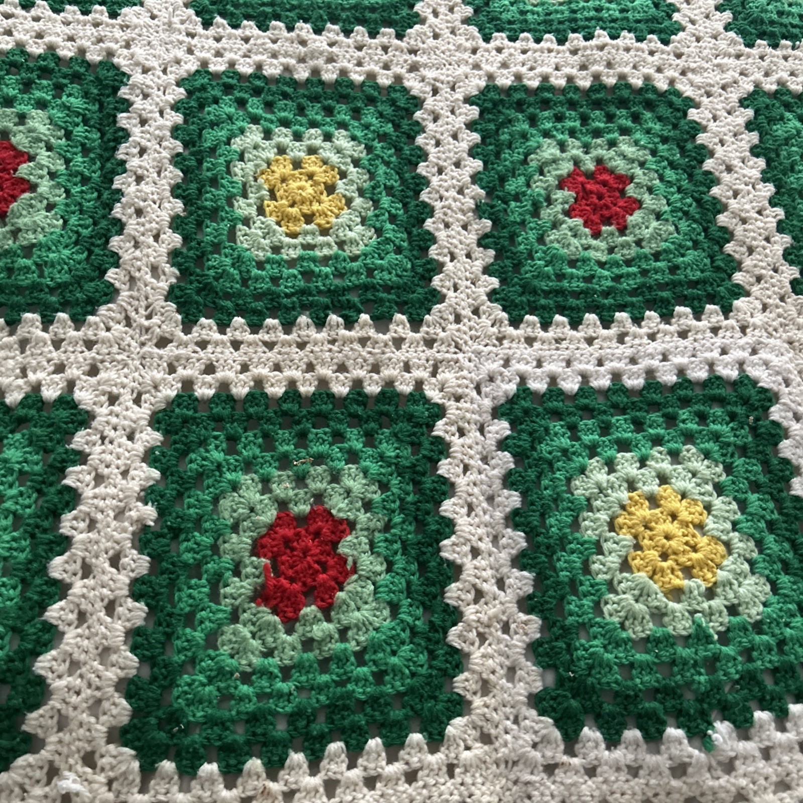 Granny Square Afghan Lot Of 2