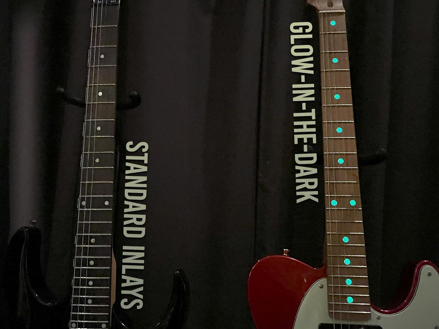 Glow in the Dark/Stars – Fret Markers for Guitars & Bass/Sticker/Decal by