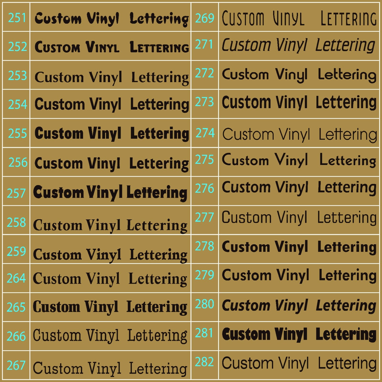 CUSTOM Lettering Decal With Background, Outline, or Contour Two Colored Sticker