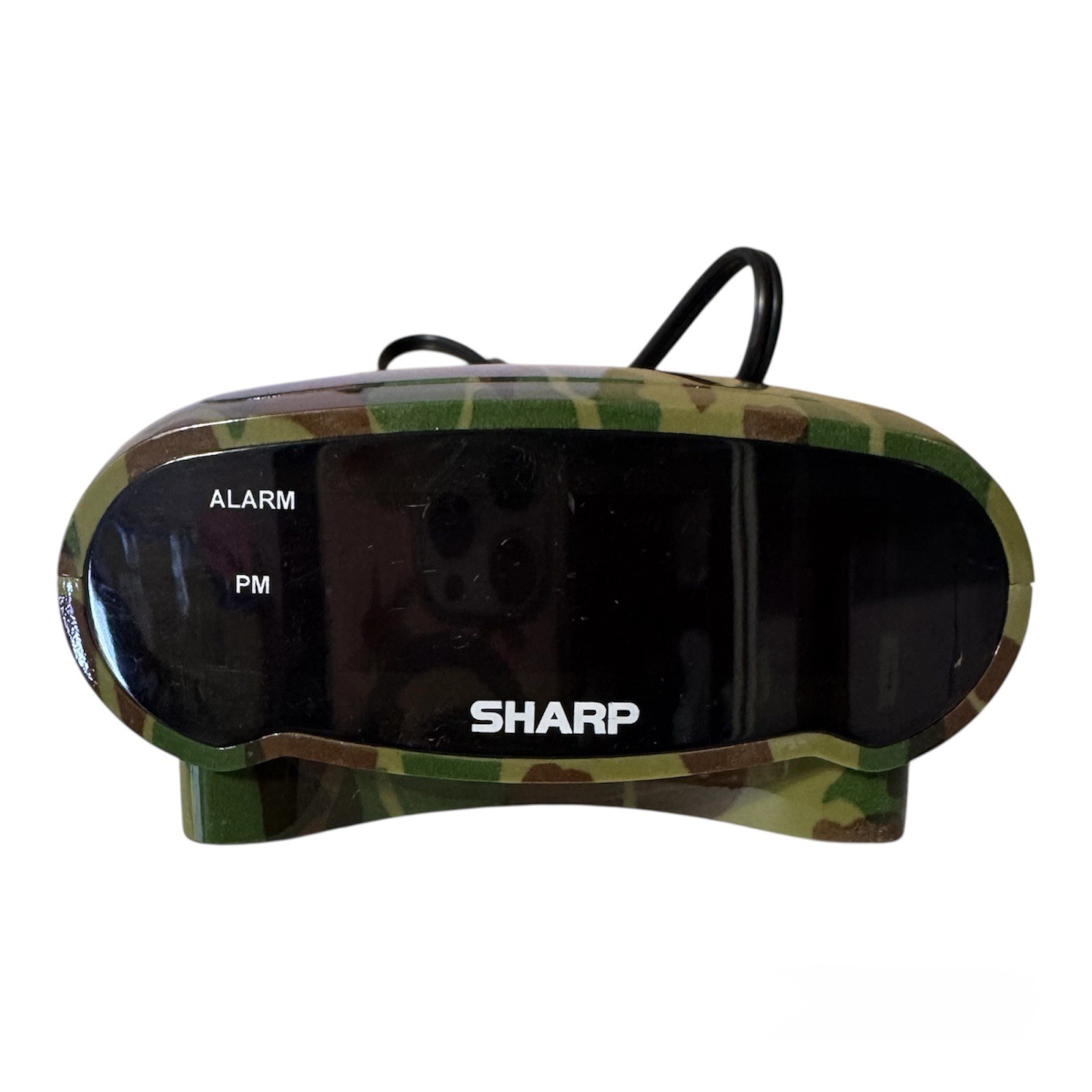 Sharp Camouflage Alarm Clock. Plug In, Camp Decor, Boy, Hunting, Works