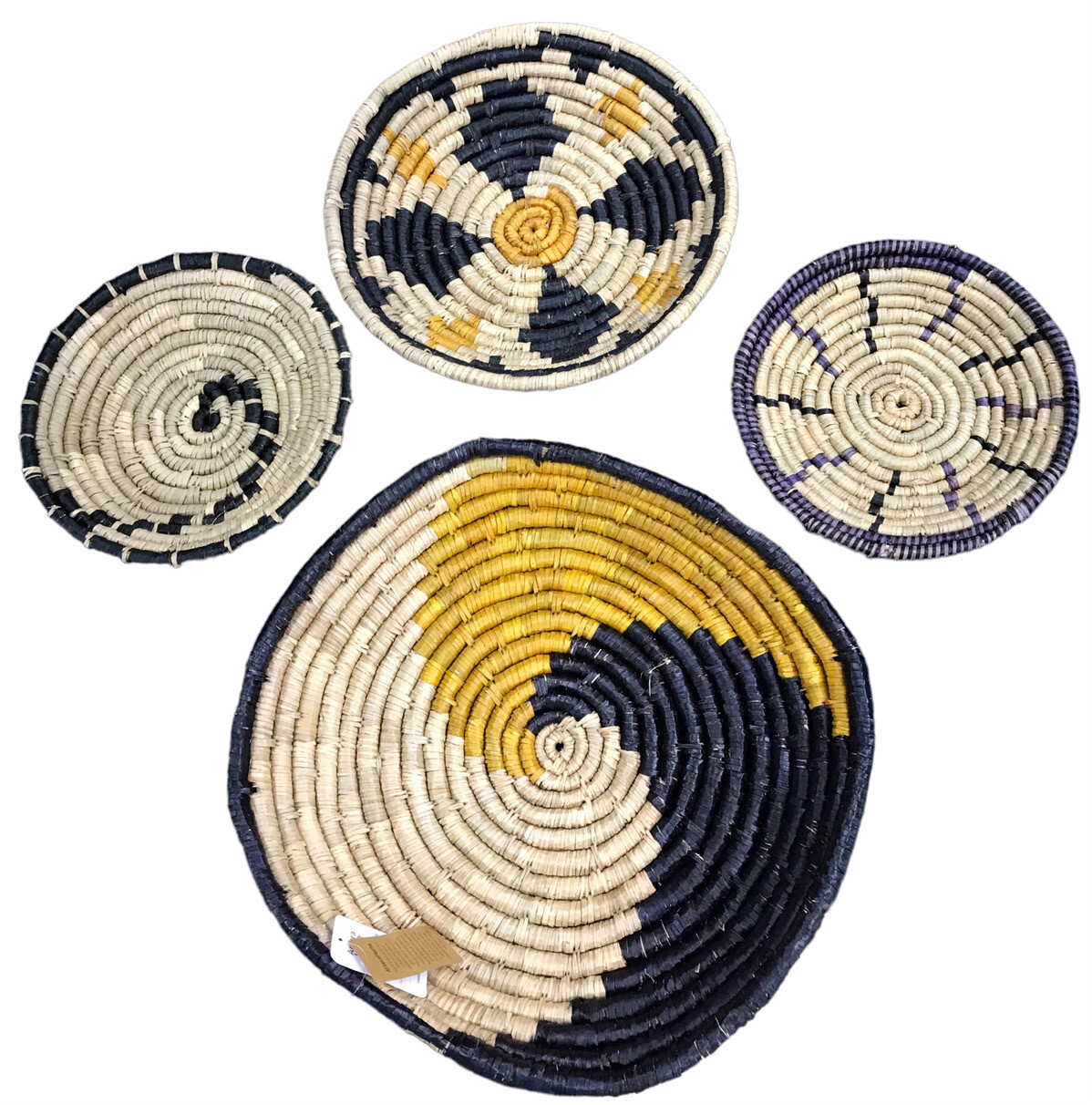 NEW Artera Oversized Woven Wall Basket Decor Set of 4
