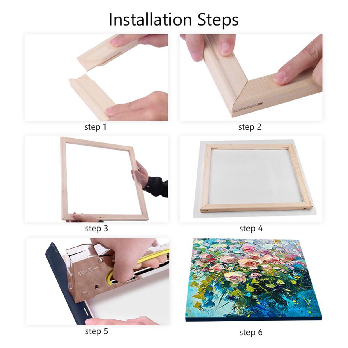 Wood Frame For Canvas Oil Painting Picture Nature DIY Frames For Painting Decor