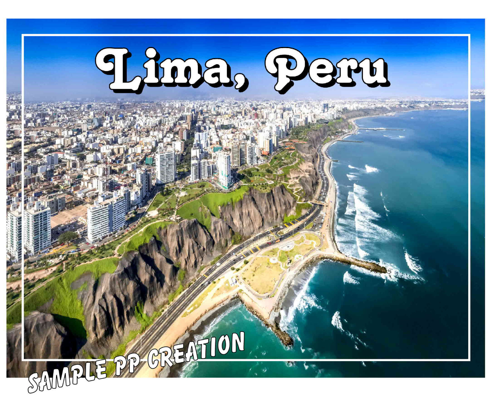 LIMA PERU photo fridge MAGNET 4 X 3 inches TRAVEL