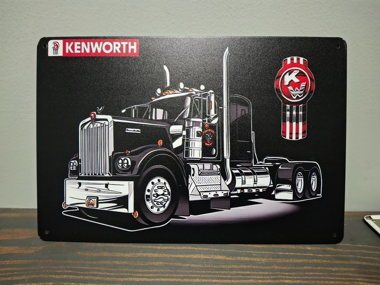 Kenworth Truck 12 x 8 inch Metal Sign