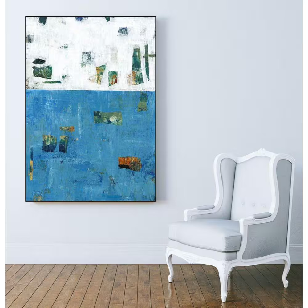 30 In. X 40 In. “Patches I” by Tim O’Toole Framed Wall Art