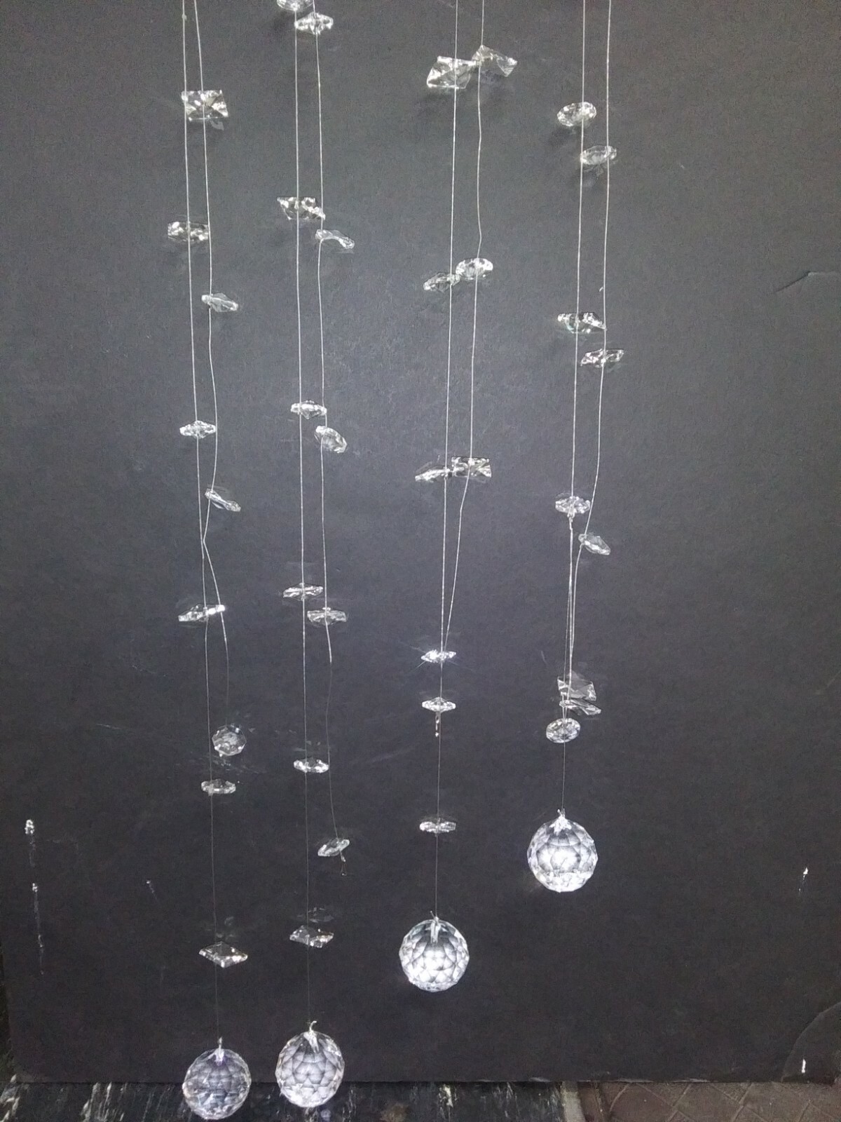 HALO LAMP PENDENTS 115 INCH LONG LOT OF 4 GYRO &CRYSTAL