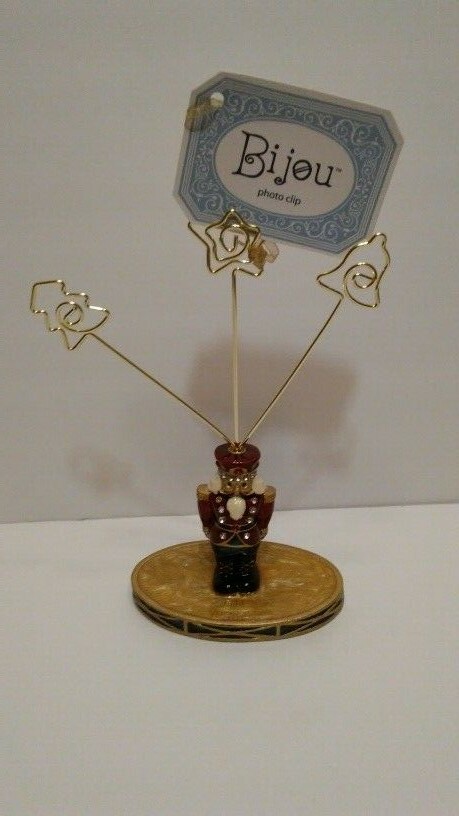 New Bijou Enamelled Nutcracker Photo Clip