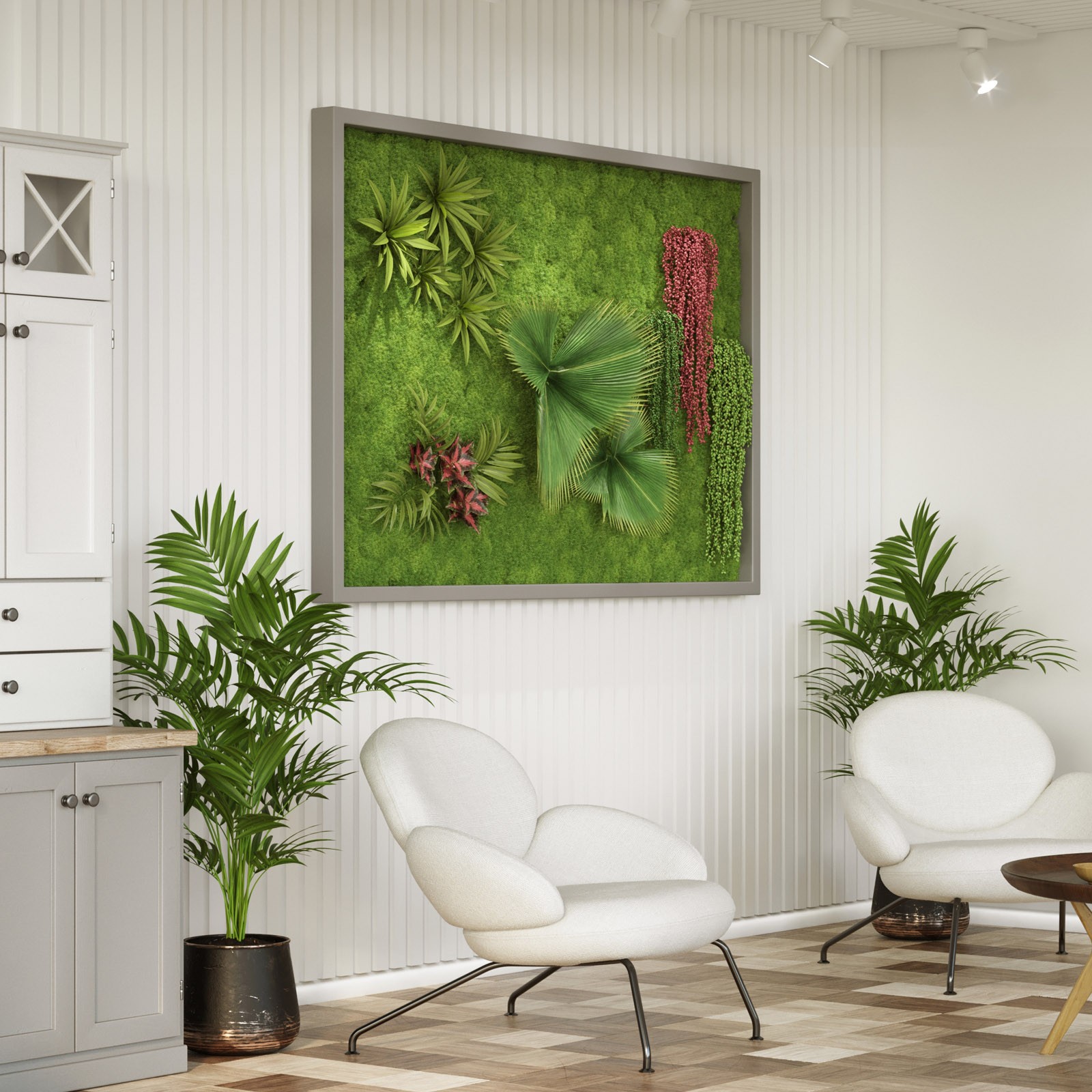 Preserved Reindeer Moss 4 OZ Fake Moss for Crafts Green,1pcs