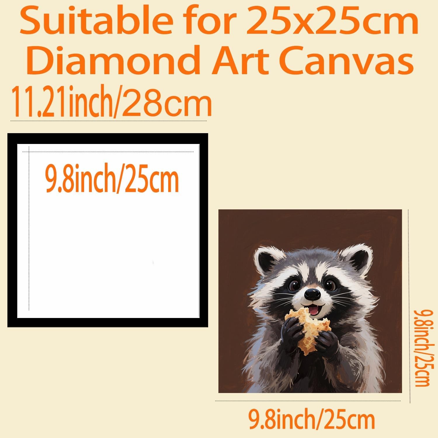 Diamond Art Frame 12×12 Inch – Diamond Frames 30×30 cm Painting Suitable for 10x