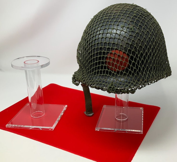Thick Acrylic Display Hat, Helmet, and Cap Stand, 6″ short or 10″ tall stands