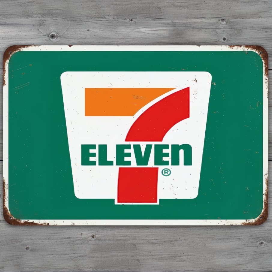 7 11 Convenience Store 8 x 12 Vintage Novelty Metal Sign Made In USA New!