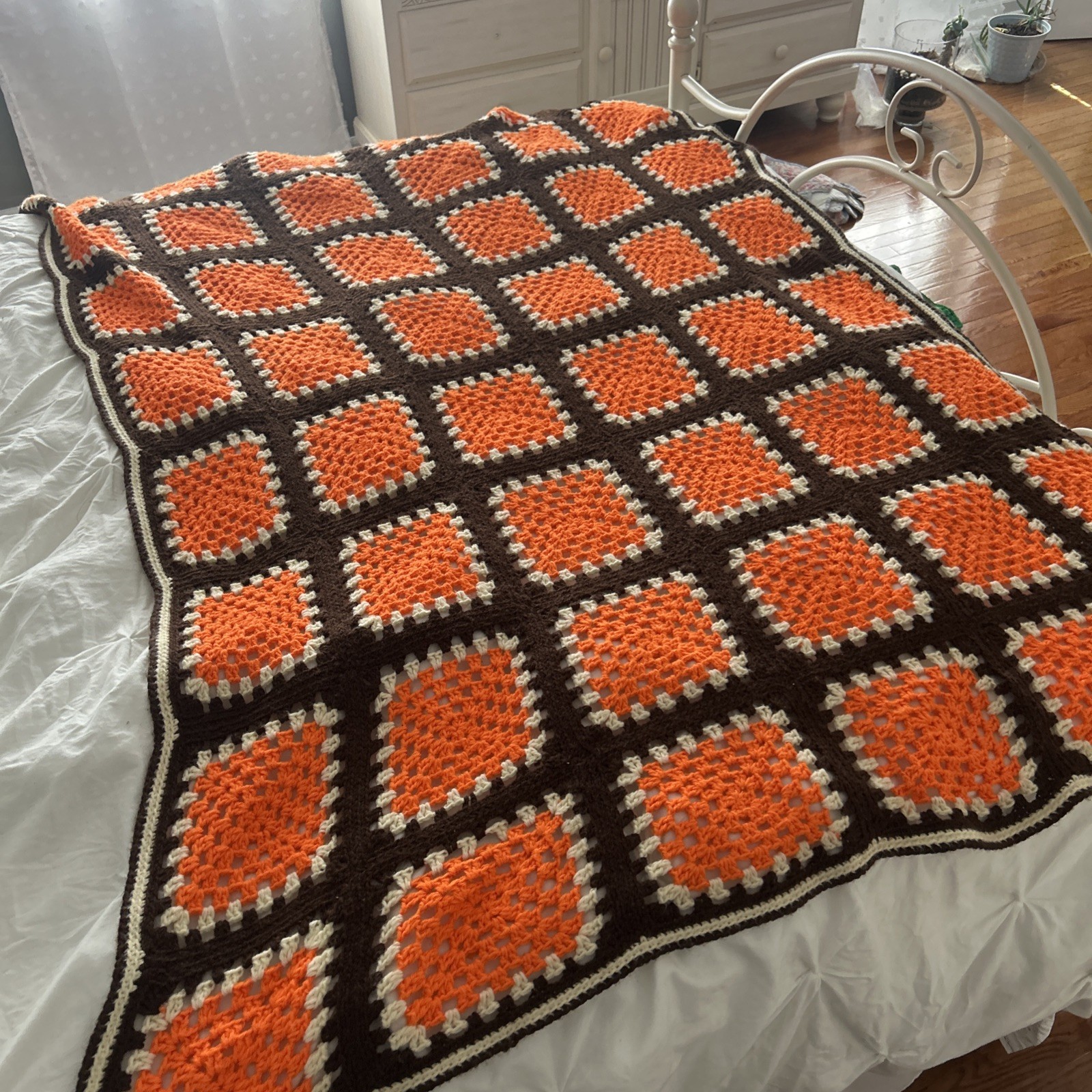 Granny Square Afghan Lot Of 2