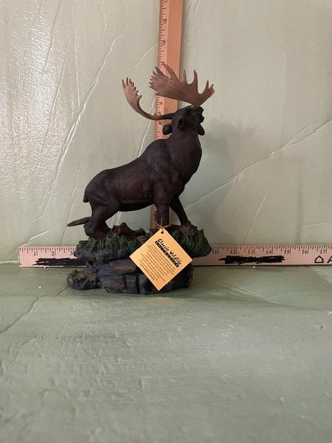 Classic Wildlife Collection Bellowing Moose II Resin Figurine Sculpture 9.5″ Tal