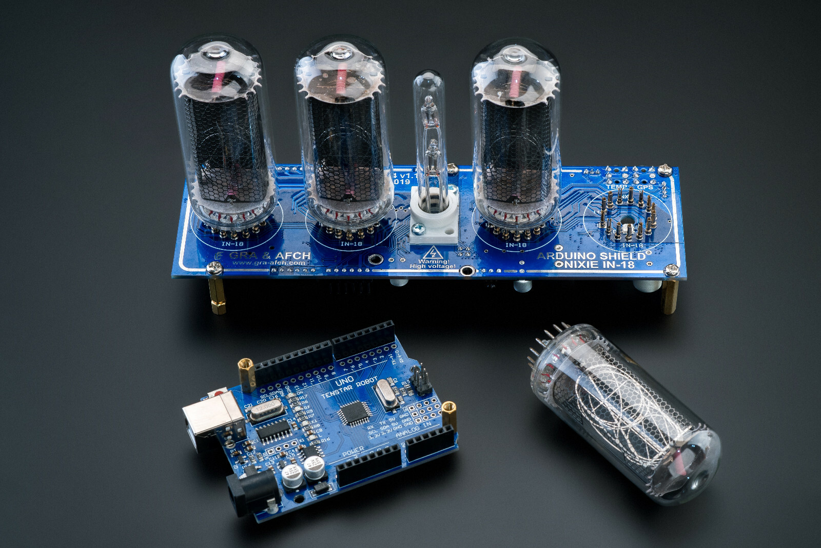 DIY KIT for IN-18 Arduino Shield NCS318-4 [Tubes, Column, Arduino, Accessories]