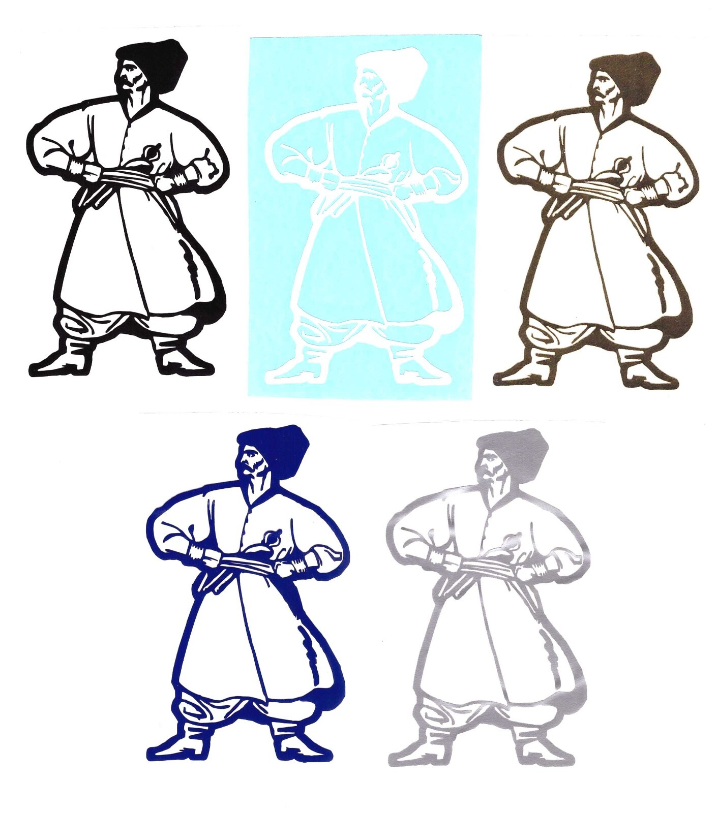 Ukrainian Cossack Girl Sticker | Ukraine Kozak Козак Українка