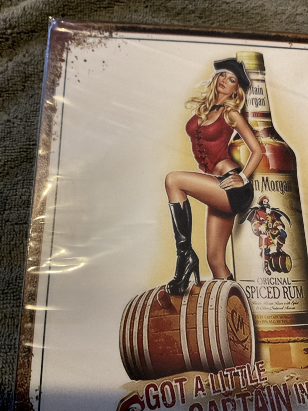 8×12 Captain Morgan Metal Sign GOT A CAPTAIN IN YOU? 8×12 Man Cave, Game Room