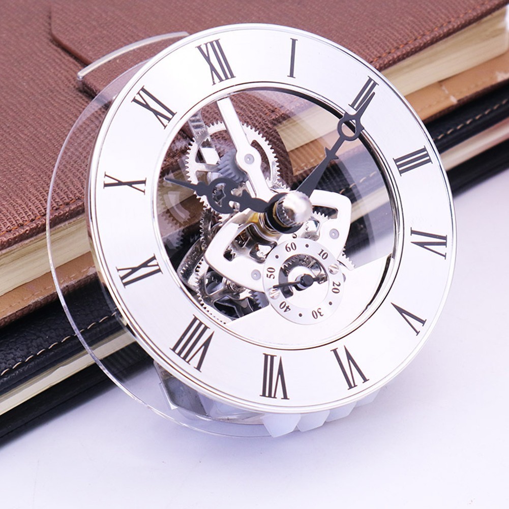 9) DIY Clock Repair Kit 86mm Roman Numeral Clock Insert Quartz Movement