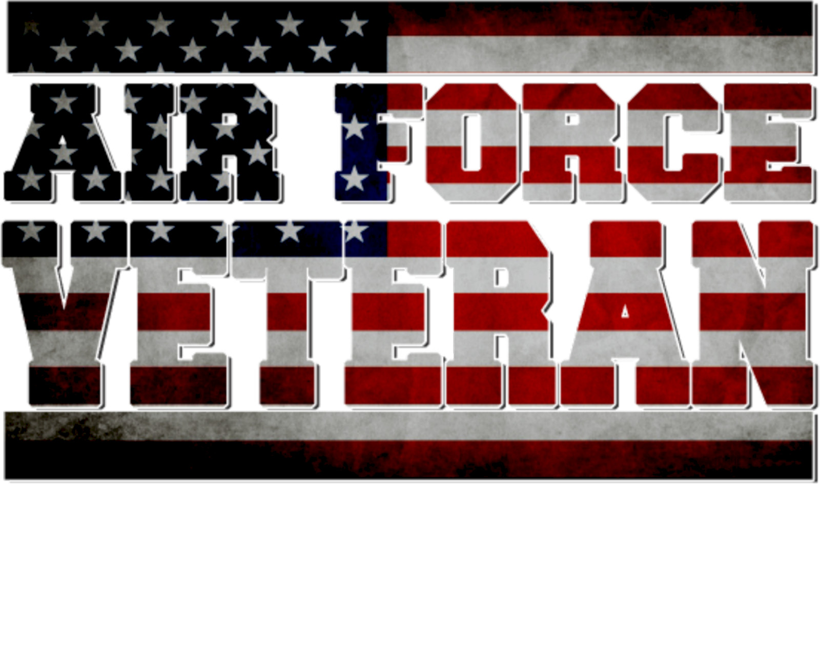 AIR FORCE VETERAN Sublimation Print Ready to Press, Heat Transfer PICK YOUR SIZE