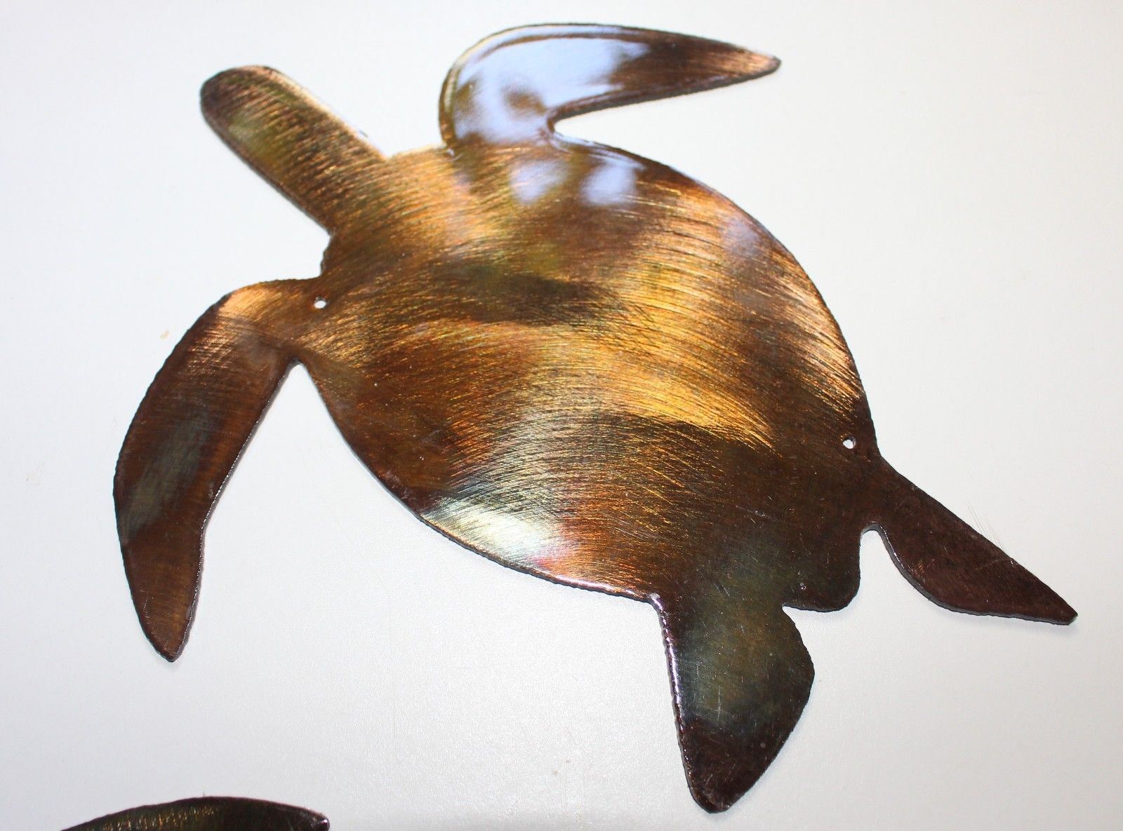 Sea Turtle Pair – Metal Wall Art – Copper Size Varies Per Piece