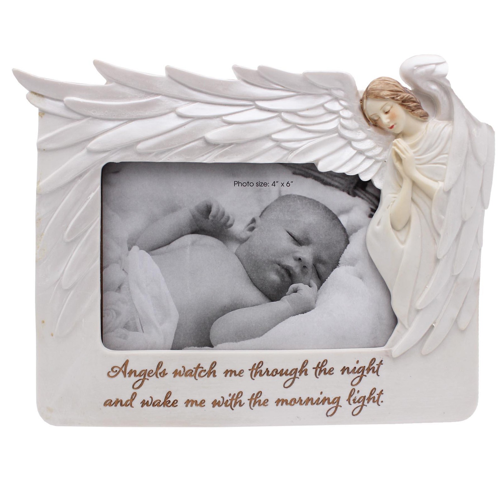 Guardian Angel Photo Frame 4′ x 6′ Landscape Picture With 3D angel