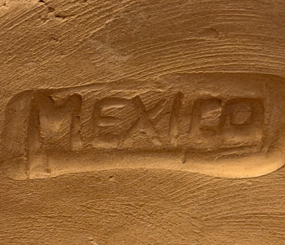 VINTAGE HANDMADE TERRACOTTA SUN FACE Celestial Wall Decor 7” MEXICO 3312-45