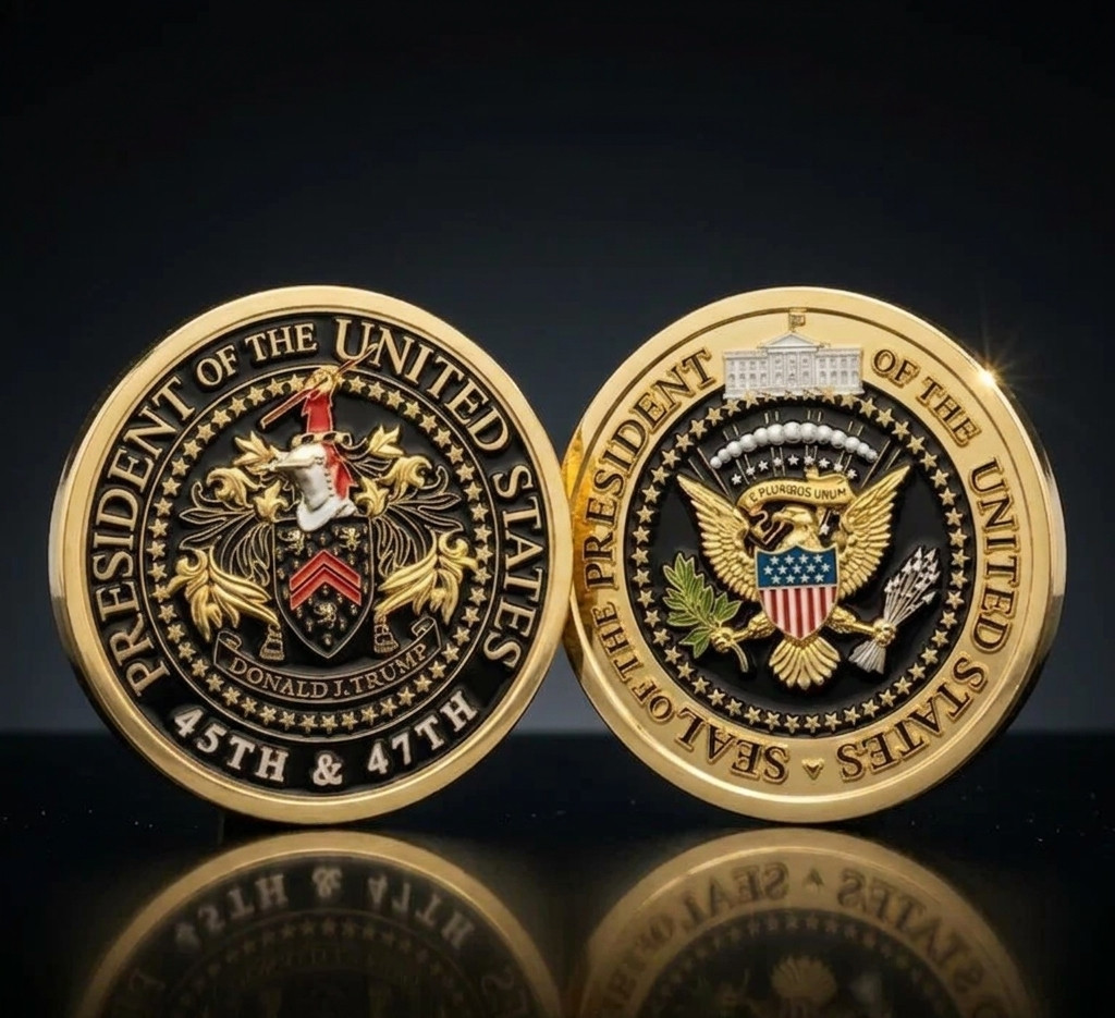 45th 47th President Style Challenge Coin Commemorative Collectible