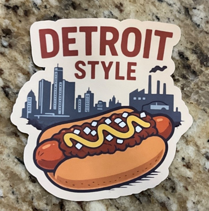 Detroit Stickers — 313 — Coney Dog — Detroit vs Everybody — Vernors — Girl