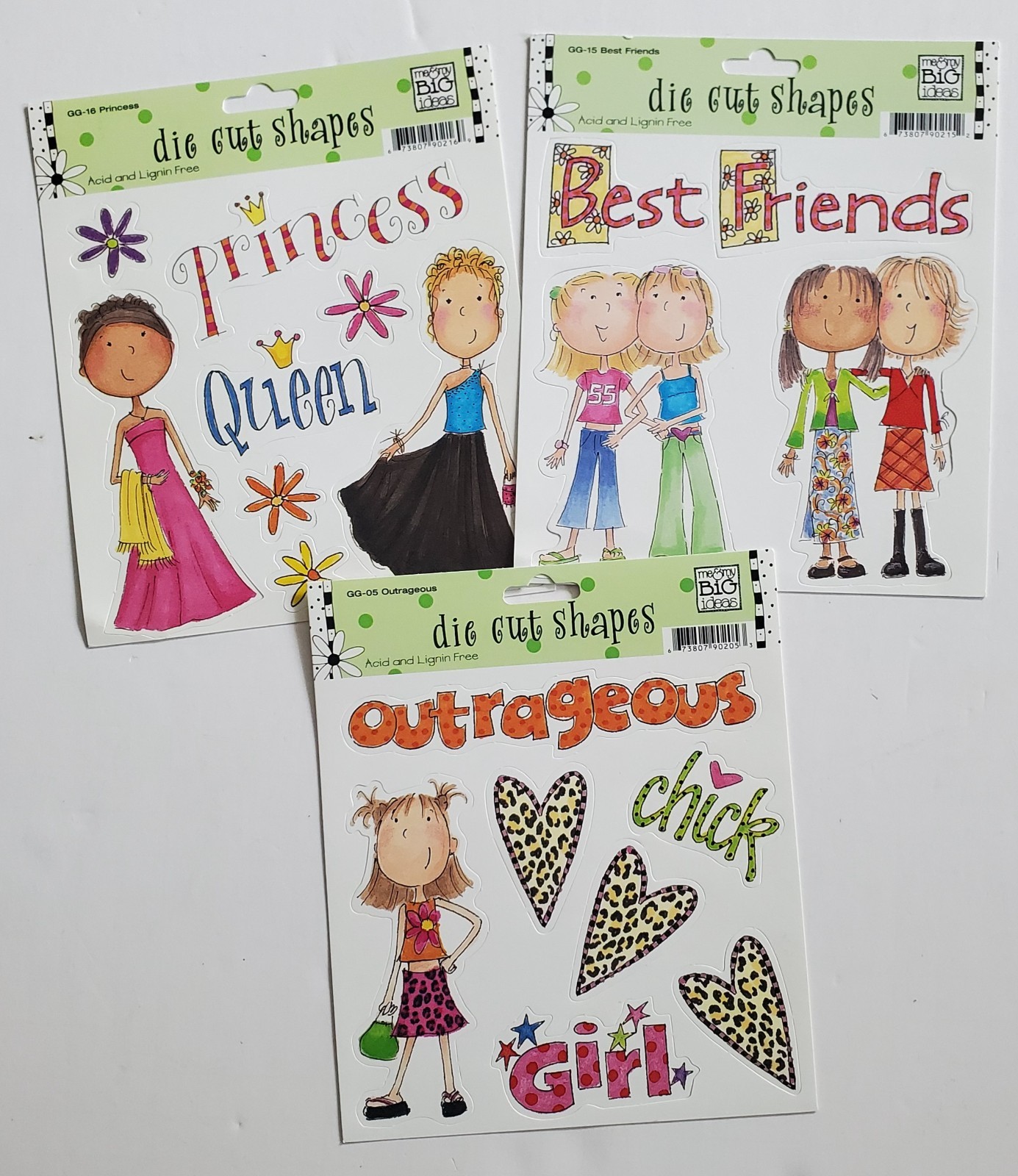 Me & My Big Ideas Die Cut Shapes / Stickers / Scrapbooking / Card Making