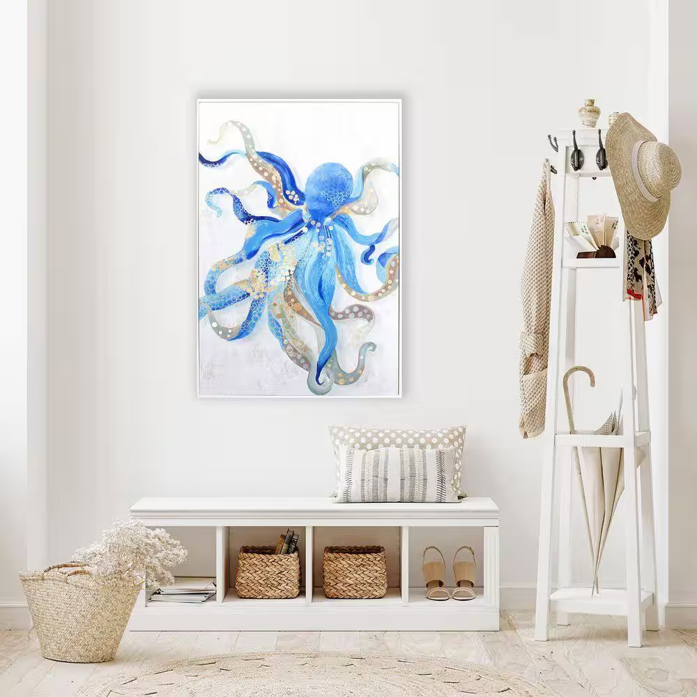 Wilson 1 Piece Framed Canvas Transfer Coastal Art Print 35 In. X 24 In.