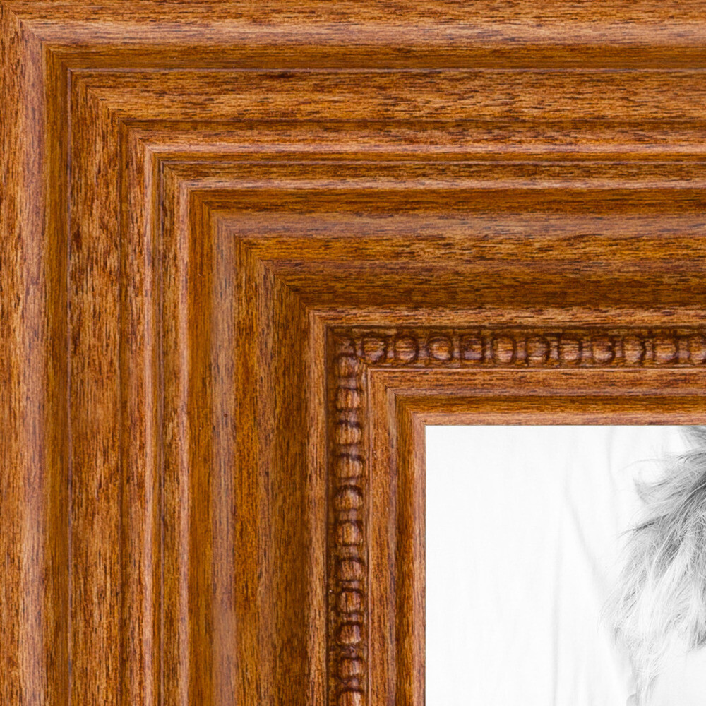 ArtToFrames Custom Picture Poster Frame Brown Honey stain 1.25″ Wide Wood