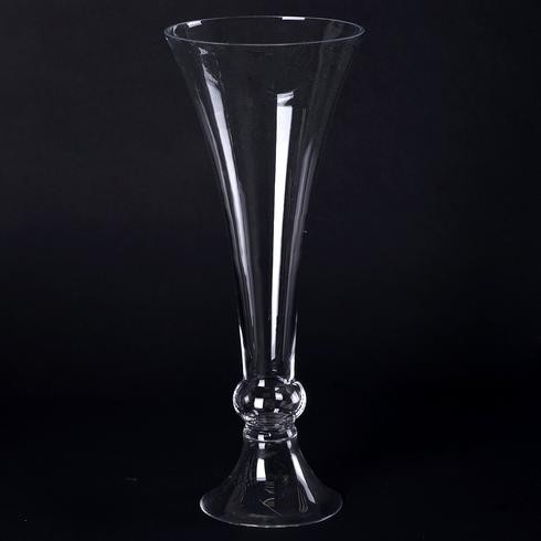 8 pcs 18″ tall Clear GLASS Trumpet VASES Wedding Party CENTERPIECES Supplies