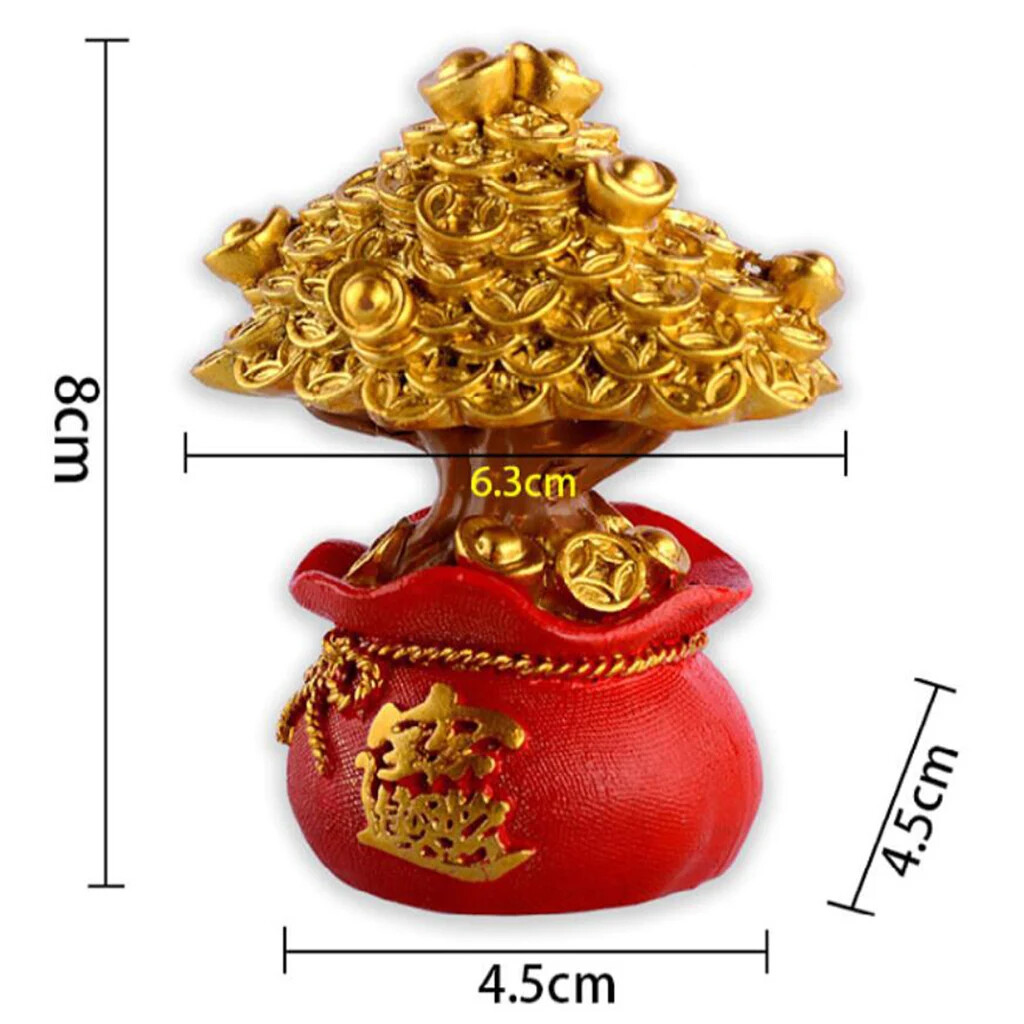 Chinese Feng Shui Money Tree Office Home Table Fengshui Money Tree Cabinet Craft