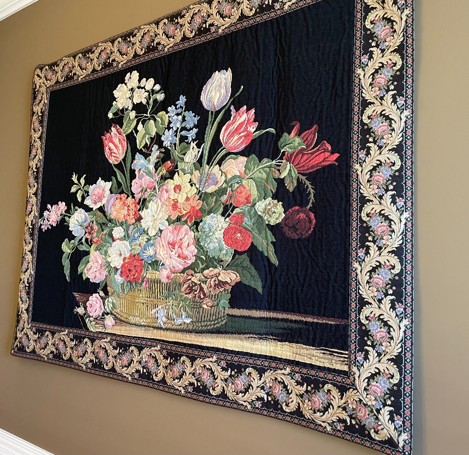 Home Decor Large Bruges Belgian Tapestry Wall Hanging 57″ x 43″