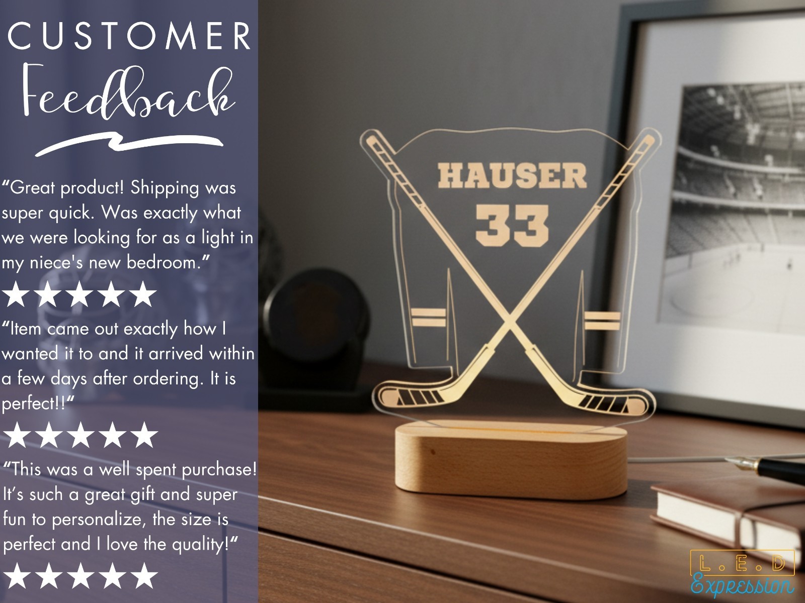 Personalized Hockey T-Shirt – Custom Tee Gift for Fans, Kids & Adults Sports Wea