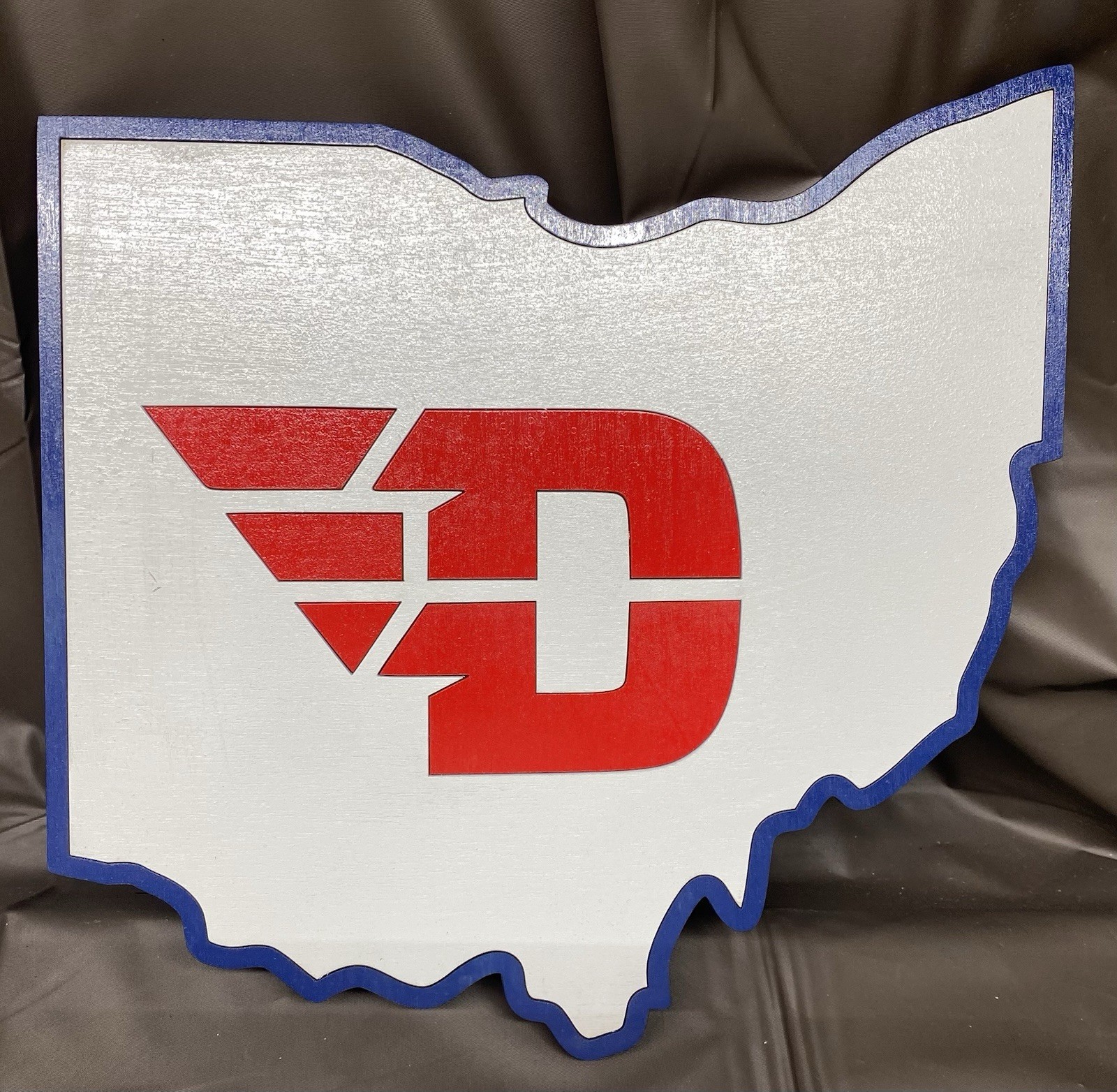 University Of Dayton UD Flyers Logo Wood Sign 11” X 10 1/5”