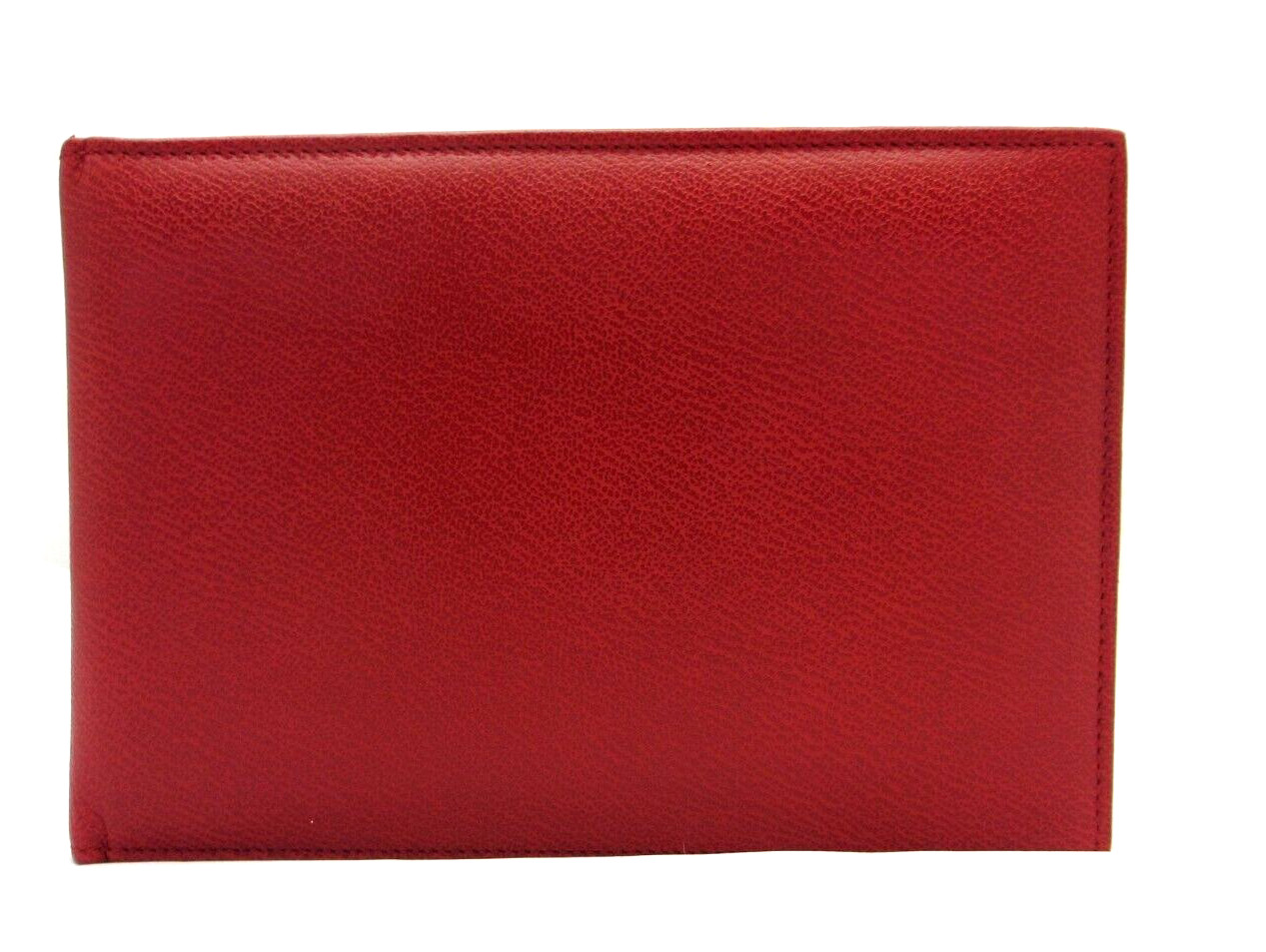 Photo Frame Leather Bifold holds TWO 4×6″ Photos Horizontal Graphic Image RED