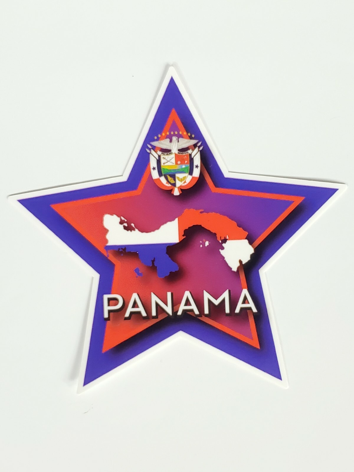 Panama Weatherproof Glossy Decal. 4.75×4.5 inches
