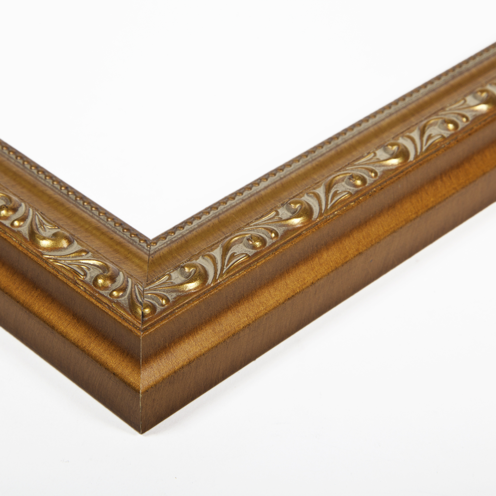 ArtToFrames Custom Picture Poster Frame Gold with beads 1.4″ Wide Wood