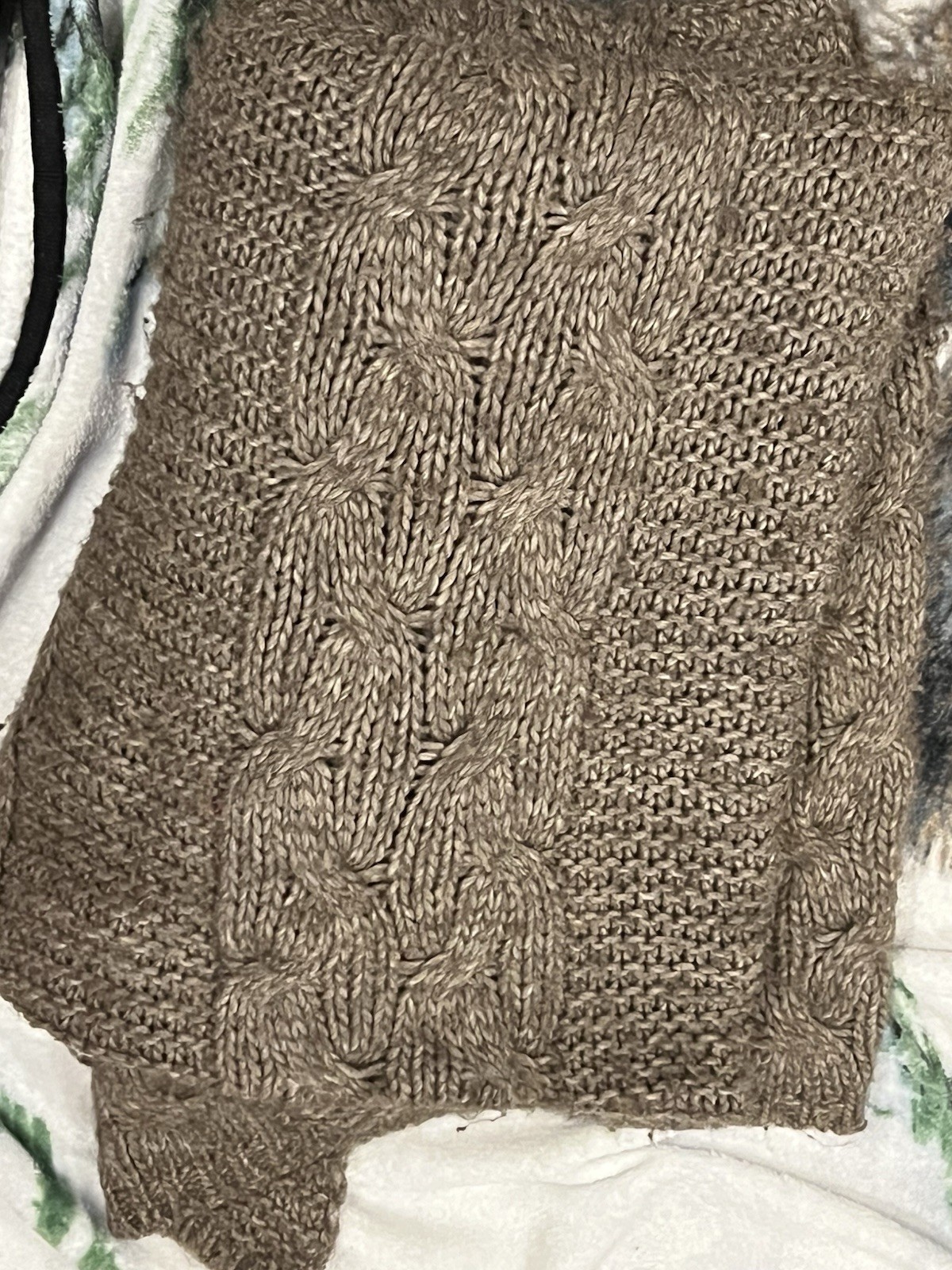 Restoration Hardware Brownish Gray Alpaca Wool Throw 83×44” Made In Italy