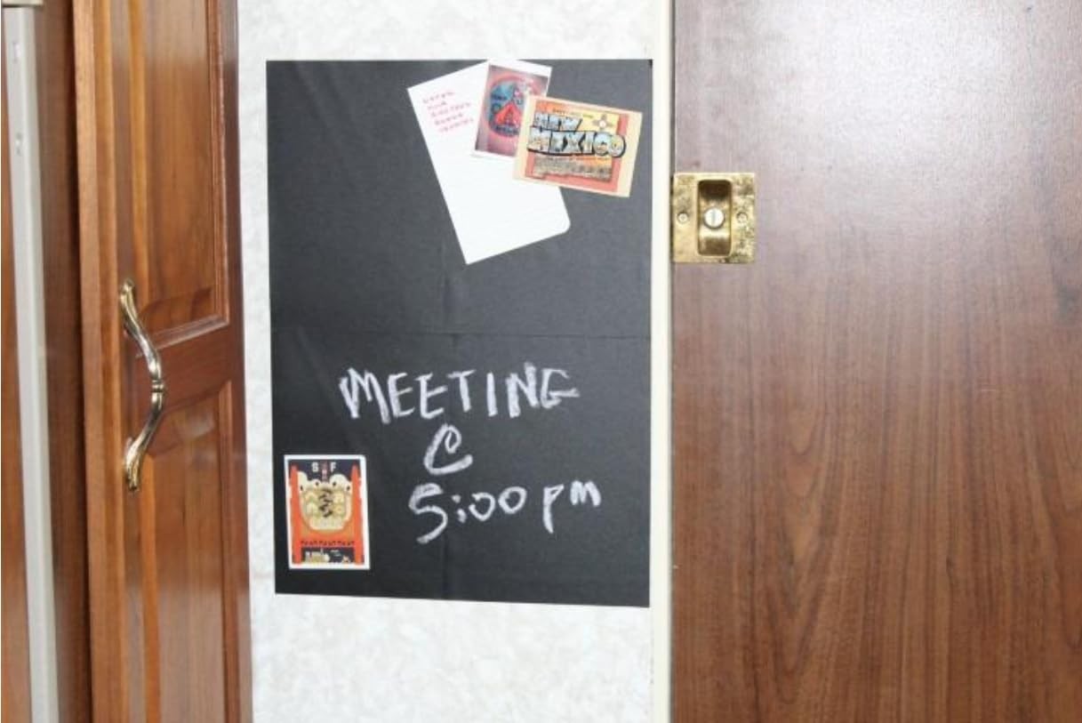 Magnetic Chalkboard Self-Adhesive Sheets – Set of 2 Extra Large Reusable Chal…