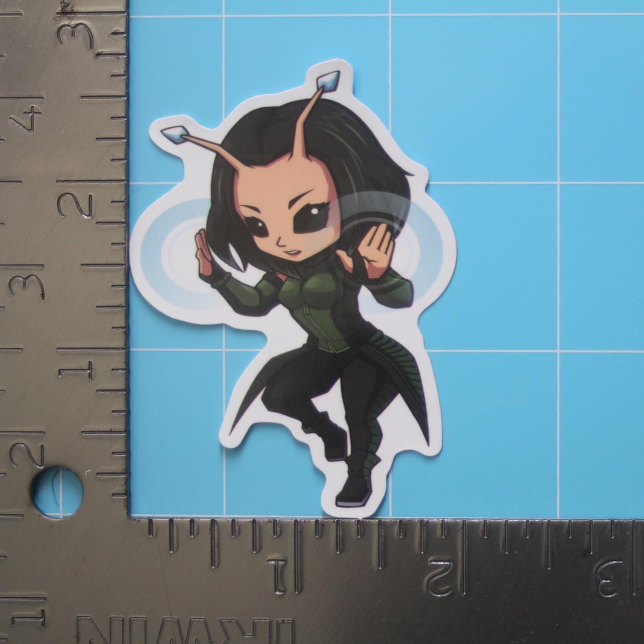 Marvel Universe Sticker (MANTIS) MCU Superheroes, Gloss PVC Decal